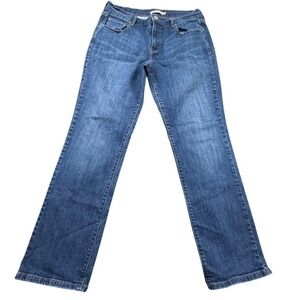 Levi's 505 Straight Leg Jeans Womens 12 Medium Wash Blue Denim Mid Rise